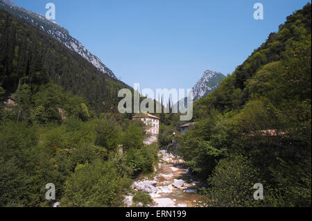 Toscolano Maderno - Valle delle Cartiere - un sentier de randonnée près du lac de garde Banque D'Images