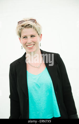 CAROLINE CRIADO-PEREZ au Hay Festival de littérature 2015 Banque D'Images