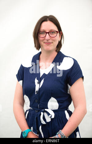 MAGGIE HARCOURT, femme écrivain au Hay Festival de littérature 2015 Samedi 23 Mai 2015 Banque D'Images