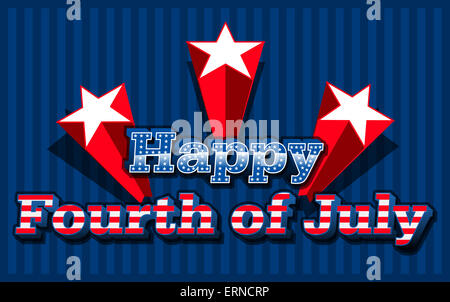 Happy 4 Juillet Banque D'Images