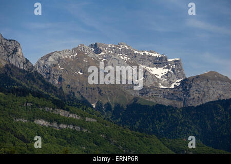 La Tournette (2,351m), près du lac d'Annecy, Haute-Savoie, France Banque D'Images