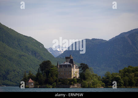 Le château de Châteauvieux ou château de Ruphy, Duingt (sur le lac d'Annecy), Haute-Savoie, Rhône-Alpes, France Banque D'Images