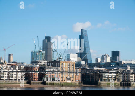 Cit yde toits de Londres et l'Cheesegrater leadenhall building développé par British Land et Oxford properties,Londres Banque D'Images