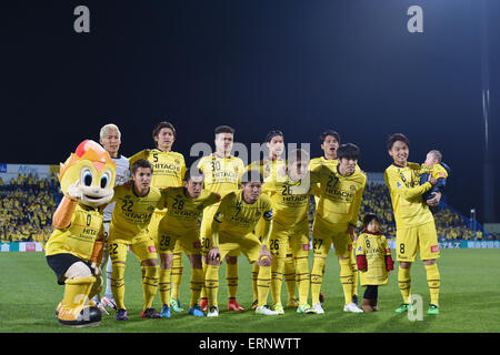 Kashiwa Reysol groupe l'équipe de line-up, le 13 mars 2015 - Football : Football / Ligue J1 2015 1ère étape entre Kashiwa Reysol 1-1 Vegalta Sendai au stade de soccer de Kashiwa Hitachi à Chiba, au Japon. (Photo par FAR EAST PRESS/AFLO) Banque D'Images