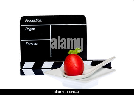 Tomates Tomates histoire - volet sur scène et cinéaste. Banque D'Images