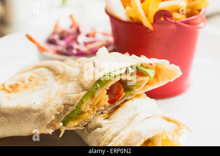 sandwich pita Banque D'Images