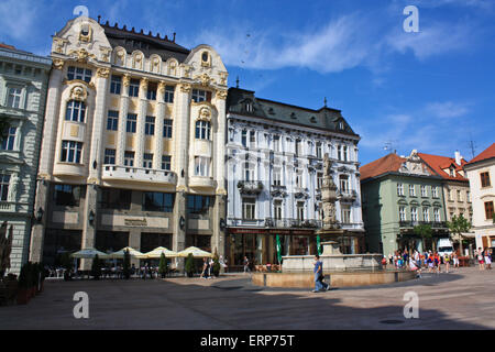 Place principale de Bratislava Banque D'Images