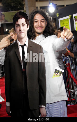 Ezra Miller au Los Angeles premiere de 'Les avantages d'être une giroflée' tenue à l'ArcLight Cinemas à Hollywood. Banque D'Images