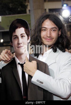 Ezra Miller au Los Angeles premiere de 'Les avantages d'être une giroflée' tenue à l'ArcLight Cinemas à Hollywood. Banque D'Images