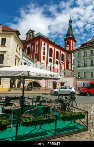 Historique de la vieille ville de Loket nad Ohri, région de Karlovy Vary, en Bohême de l'ouest, République Tchèque Banque D'Images