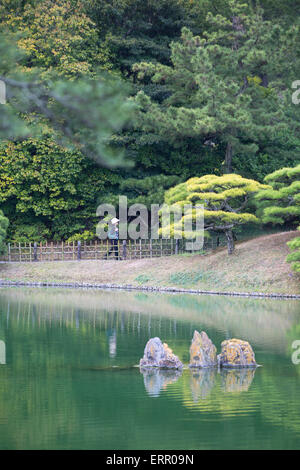 Ritsurin-koen, Shikoku, Takamatsu, Japon Banque D'Images