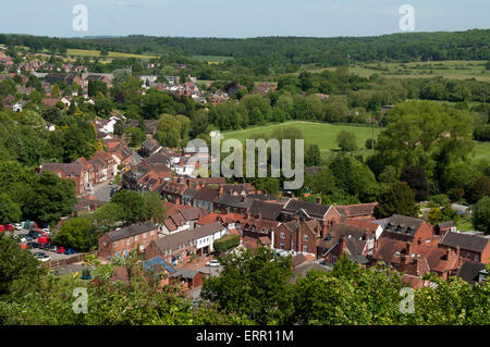 Vue du village de St Peter's churchyard, Kinver, Staffordshire, England, UK Banque D'Images