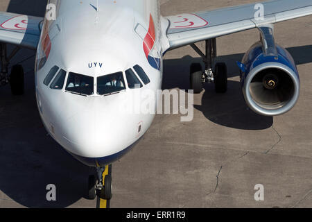 British Airways Airbus A320 avion de passagers, Düsseldorf, Allemagne. Banque D'Images