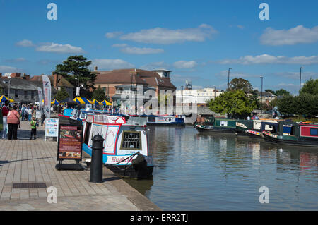 Bassin du Canal, Stratford sur Avon, dans le Warwickshire, Angleterre, Royaume-Uni Banque D'Images