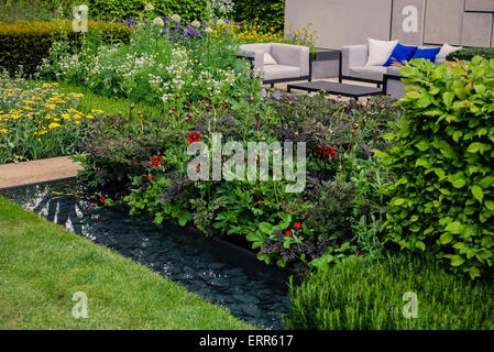 Le télégraphe, le jardin jardin afficher gold award, RHS CHelsea, 2015 Banque D'Images