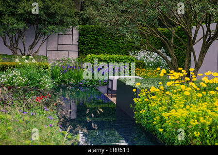 Le télégraphe, le jardin jardin afficher gold award, RHS CHelsea, 2015 Banque D'Images