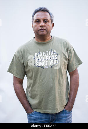 Stuttgart, Allemagne. 06 Juin, 2015. Secrétaire générale d'Amnesty International, Salil Shetty, pose à Stuttgart, Allemagne, 06 juin 2015. Il s'exprime sur son travail pour les droits de l'homme au cours de l'Eglise évangélique du Congrès. Photo : Wolfram Kastl/dpa/Alamy Live News Banque D'Images