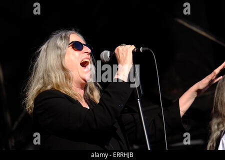 Londres, Royaume-Uni. 07Th Juin, 2015. Patti Smith joue au Field Day London Crédit : Rachel/Megawhat Alamy Live News Banque D'Images