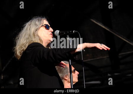 Londres, Royaume-Uni. 07Th Juin, 2015. Patti Smith joue au Field Day London Crédit : Rachel/Megawhat Alamy Live News Banque D'Images