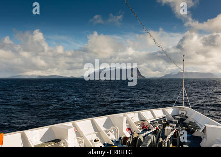 En arrivant à alesund en Norvège à bord du navire mv Açores Banque D'Images