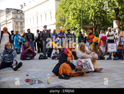 Londres, Royaume-Uni. 07Th Juin, 2015. La liberté Sikh et rallye mars dans le centre de Londres, le 7 juin 2015 Credit : carol moir/Alamy Live News Banque D'Images