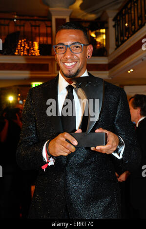 8e génération Audi 2014 Prix à l'hôtel Bayerischer Hof comprend : Jérôme Boateng Où : Munich, Allemagne Quand : 04 Déc 2014 Crédit : Franco Gulotta/WENN.com Banque D'Images