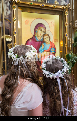 Intérieur de l'église Saint Clément, rue Karlova, Prague, République Tchèque, Europe Banque D'Images