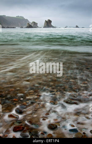 Silence Beach / Playa del silencio Banque D'Images