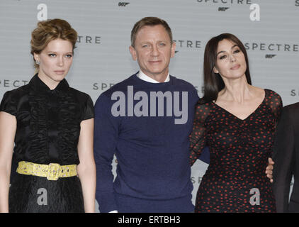 Le lancement du nouveau film de James Bond, 'Stinger' - Arrivées avec : Léa Seydoux, Daniel Craig, Monica Bellucci Où : London, Royaume-Uni Quand : 04 Déc 2014 Crédit : Euan Cherry/WENN.com Banque D'Images