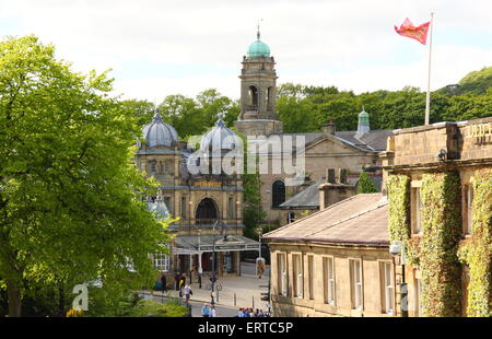 La façade de l'Opéra de Buxton, dans le Derbyshire, Angleterre, Royaume-Uni - été 2015 Banque D'Images