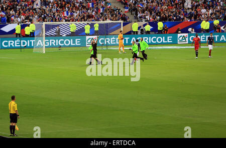 Saint Denis, France. 7 juin, 2015. Match de football France-belgique au Stade de France, le 7 juin 2015 Kuvaiev Crédit : Denys/Alamy Live News Banque D'Images