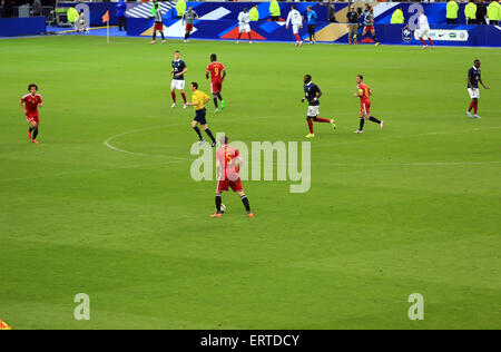 Saint Denis, France. 7 juin, 2015. Match de football France-belgique au Stade de France, le 7 juin 2015 Kuvaiev Crédit : Denys/Alamy Live News Banque D'Images