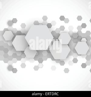 Abstract blue hexagones background Illustration de Vecteur