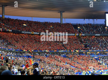 Saint Denis, France. 7 juin, 2015. Match de football France-belgique au Stade de France, le 7 juin 2015 Kuvaiev Crédit : Denys/Alamy Live News Banque D'Images