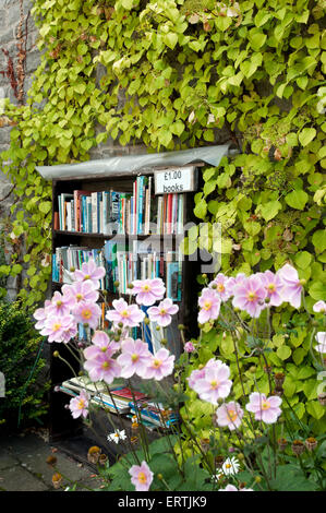 Bibliothèque de seconde main à Hay-on-Wye au Pays de Galles UK Europe Banque D'Images