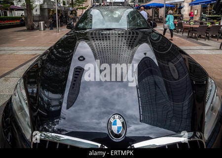 Londres, Royaume-Uni. 8 juin, 2015. La 20e assemblée annuelle à Canary Wharf Motorexpo business park. Crédit : Guy Josse/Alamy Live News Banque D'Images