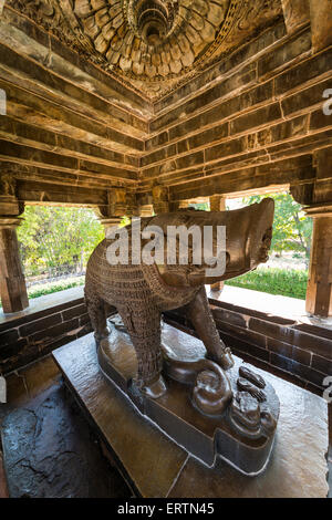 Le sanglier Varaha Temple, une incarnation du Seigneur Vishnu, Khajuraho, Madhya Pradesh, Inde Banque D'Images