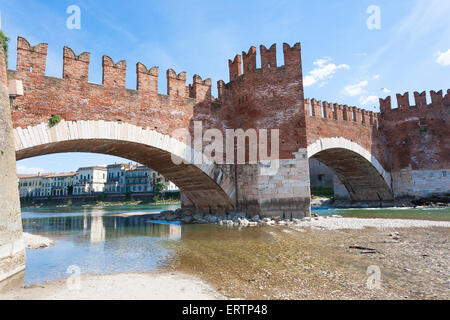 Vue de Castel Vecchio, Vérone, Italie Banque D'Images