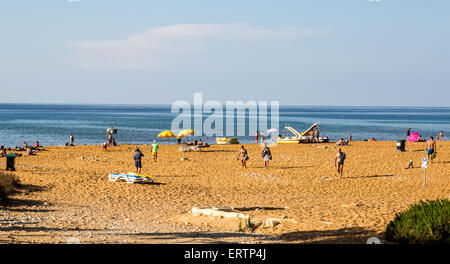 Ramla Bay Gozo Malte Banque D'Images