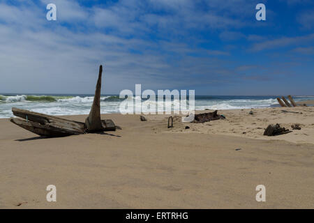 Une vue de Skeleton Coast National Park, Namibie Banque D'Images