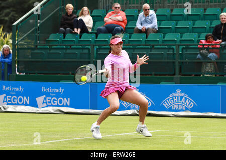 Nottingham, Royaume-Uni. Le 08 juin, 2015. Ajla Tomljanovic lors du match contre Lauren Davis dans l'Aegon 2015 Nottingham ouvert le 08 juin 2015 Crédit : Action Plus de Sports/Alamy Live News Banque D'Images