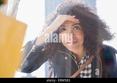 Mixed Race woman Banque D'Images