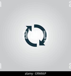 Reload actualiser boucle rotation sign Illustration de Vecteur