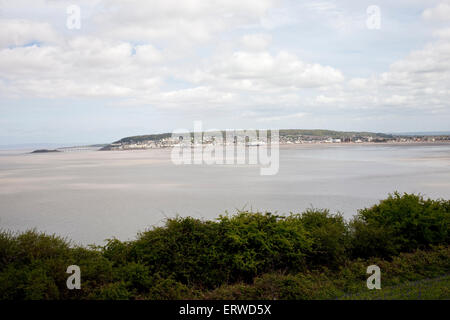 Weston super mare brean down de Somerset UK Banque D'Images