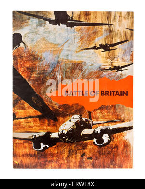 Cinéma original Vintage brochure pour 'la bataille d'Angleterre', un 1969 La Seconde Guerre mondiale, film réalisé par Guy Hamilton. Banque D'Images
