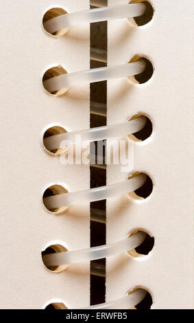 La spirale à l'intérieur du dossier, plastique Banque D'Images