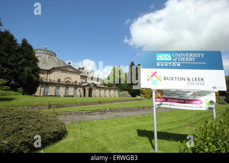 Extérieur de la Devonshire Dome - Accueil à l'Université de Derby, Buxton Buxton et campus & Leek College, Angleterre Royaume-uni Banque D'Images