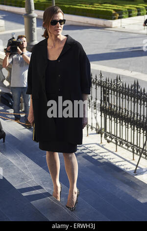 Madrid, Espagne. 8 juin, 2015. Rosario Nadal assistera à la messe pour Fueneral Prince Kardam de Tarnovo à Los Jerenimos l'église le 8 juin 2015 à Madrid Crédit : Jack Abuin/ZUMA/Alamy Fil Live News Banque D'Images