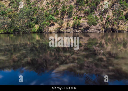 Vive le Rock, la rivière Yarra, Yarra Bend Park, Kew, Melbourne, Victoria, Australie Banque D'Images