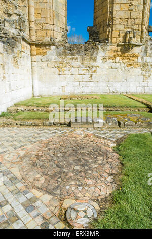 Byland Abbey dans Yorkshire du Nord Banque D'Images